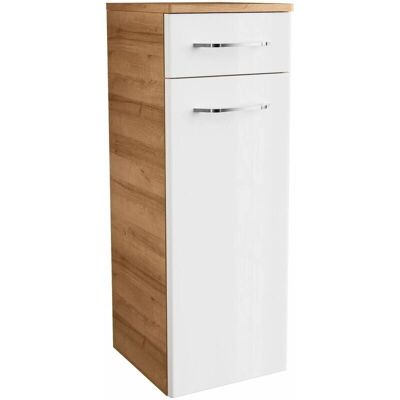 Fackelmann Milano Badschrank mit Tür und Schublade - 30,5cm x 83cm Fackelmann Milano Badschrank mit Tür und Schublade - 30,5cm x 83cm