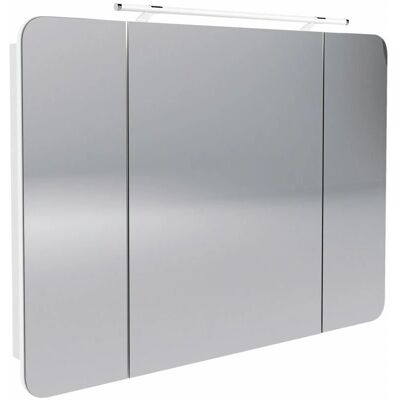 Fackelmann Milano Spiegelschrank - LED, 3-türig, Weiß Fackelmann Milano Spiegelschrank - LED, 3-türig, Weiß