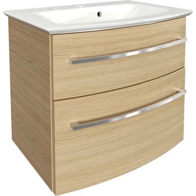 FACKELMANN B.Style Waschbecken - Mineralguss, Sandeiche, Abgerundet FACKELMANN B.Style Waschbecken - Mineralguss, Sandeiche, Abgerundet