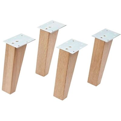 FACKELMANN Möbelfüße - FINN Modell, Eiche massiv, 15cm - Möbelzubehör FACKELMANN Möbelfüße - FINN Modell, Eiche massiv, 15cm - Möbelzubehör
