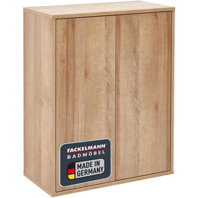 Fackelmann Finn Badschrank - Badezimmerkommode mit Glaseinlegeböden Fackelmann Finn Badschrank - Badezimmerkommode mit Glaseinlegeböden