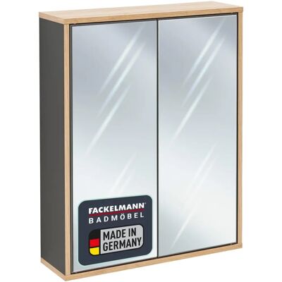 Fackelmann Finn Spiegelschrank - 2 Glaseinlegeböden, 60cm Fackelmann Finn Spiegelschrank - 2 Glaseinlegeböden, 60cm