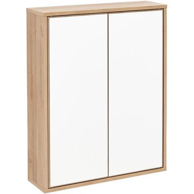 Fackelmann Finn Spiegelschrank - 60cm, 2 Glaseinlegeböden, Push-to-open Fackelmann Finn Spiegelschrank - 60cm, 2 Glaseinlegeböden, Push-to-open