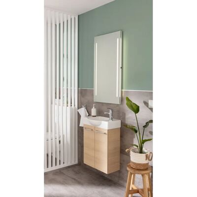 FACKELMANN Sandeiche Wand-Waschbeckenunterschrank - 52x60x24,3cm FACKELMANN Sandeiche Wand-Waschbeckenunterschrank - 52x60x24,3cm