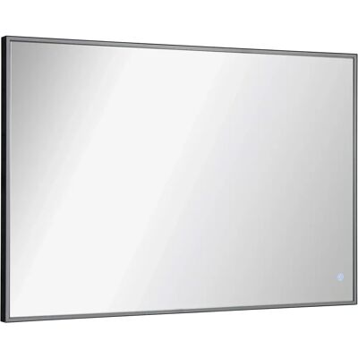 FACKELMANN New York Eckig Badspiegel - Rechteckiges LED, Schwarz, 100cm FACKELMANN New York Eckig Badspiegel - Rechteckiges LED, Schwarz, 100cm