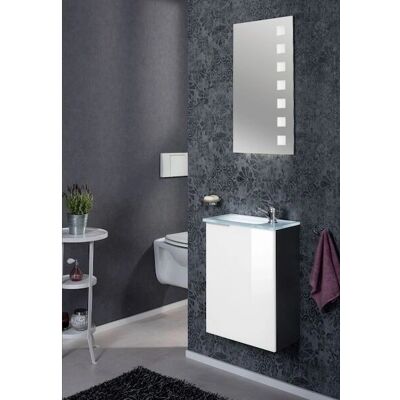FACKELMANN Wandmontierter Badezimmerschrank - 44cm breit FACKELMANN Wandmontierter Badezimmerschrank - 44cm breit