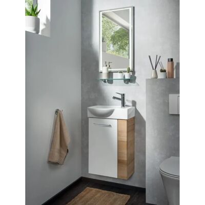 FACKELMANN SBC Weiß Badezimmer-Schrank - Gäste-WC FACKELMANN SBC Weiß Badezimmer-Schrank - Gäste-WC
