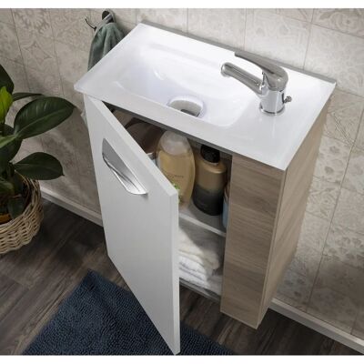 FACKELMANN SBC Wandhängeschrank - Gäste-WC, Weiß, Soft-Close FACKELMANN SBC Wandhängeschrank - Gäste-WC, Weiß, Soft-Close