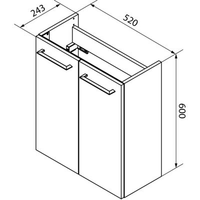 Fackelmann Fackelmann SBC B.PERFEKT Badezimmer-Wandspiegelschrank - Anthrazit Holzoptik Fackelmann Fackelmann SBC B.PERFEKT Badezimmer-Wandspiegelschrank - Anthrazit Holzoptik