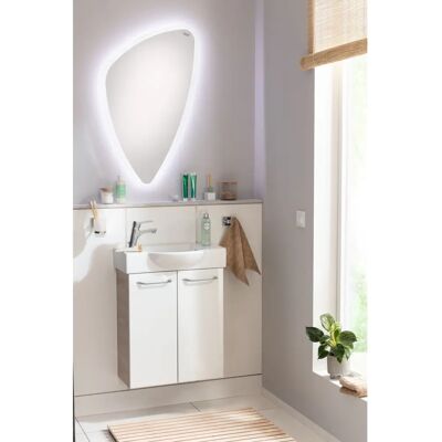 FACKELMANN SBC Waschbeckenunterschrank - 52x60cm, 2 St., Braun & Weiß FACKELMANN SBC Waschbeckenunterschrank - 52x60cm, 2 St., Braun & Weiß