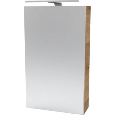 FACKELMANN SBC Spiegelschrank - 40cm x 68cm, LED-Leuchte, 3 Fächer FACKELMANN SBC Spiegelschrank - 40cm x 68cm, LED-Leuchte, 3 Fächer