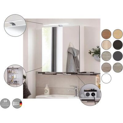 Fackelmann SBC Spiegelschrank mit LED-Beleuchtung - Wandmontage Fackelmann SBC Spiegelschrank mit LED-Beleuchtung - Wandmontage