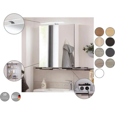 FACKELMANN SBC Badezimmer Spiegel-Schrank - Spiegel, LED-Licht, 3 Fächer FACKELMANN SBC Badezimmer Spiegel-Schrank - Spiegel, LED-Licht, 3 Fächer