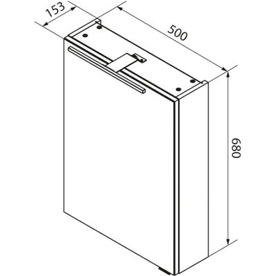 Fackelmann SBC B.CLEVER Spiegelschrank - LED-Beleuchtung - 50cm - Badmöbel Fackelmann SBC B.CLEVER Spiegelschrank - LED-Beleuchtung - 50cm - Badmöbel
