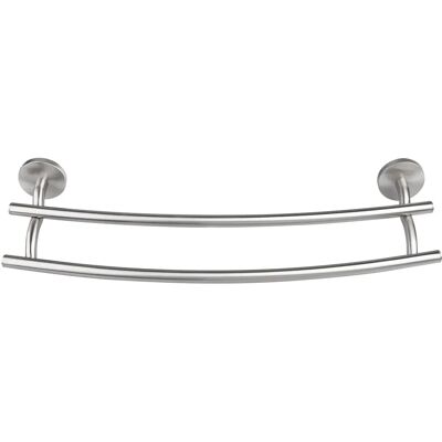 FACKELMANN Doble Toallero - Accesorio de baño en acero inoxidable FACKELMANN Doble Toallero - Accesorio de baño en acero inoxidable