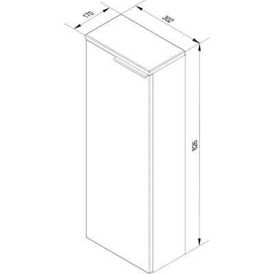 Fackelmann Luna slim Wand-Badschrank - Badschrank Fackelmann Luna slim Wand-Badschrank - Badschrank