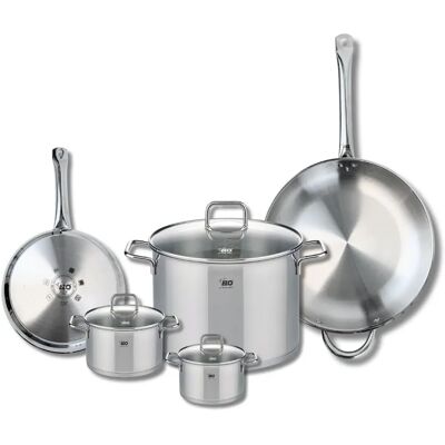 Elo - Ensemble de 2 poêles 24 & 32cm et 3 faitouts Profi Citrin - Ustensiles de cuisine Elo - Ensemble de 2 poêles 24 & 32cm et 3 faitouts Profi Citrin - Ustensiles de cuisine