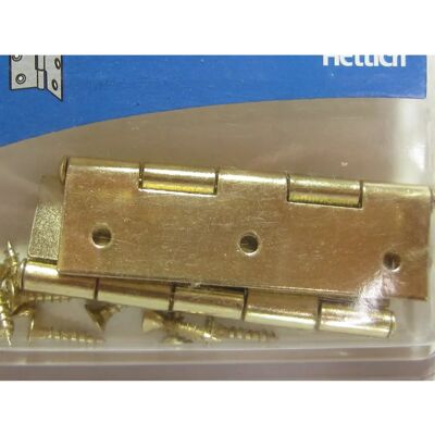 HETTICH - Charnières universelles en laiton 70x40mm - Meubles - Publicité HETTICH - Charnières universelles en laiton 70x40mm - Meubles - Publicité