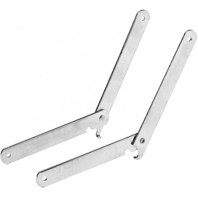 Supporto HETTICH per tavolo e panca pieghevoli - Acciaio zincato 200 mm Supporto HETTICH per tavolo e panca pieghevoli - Acciaio zincato 200 mm