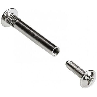 HETTICH - Lot de 10 vis de montage en acier nickelé - Type de vis HETTICH - Lot de 10 vis de montage en acier nickelé - Type de vis
