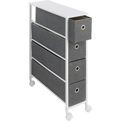 Maximex Szuflada na wąską przestrzeń - 20cm x 58cm x 79cm - Szara Maximex Szuflada na wąską przestrzeń - 20cm x 58cm x 79cm - Szara