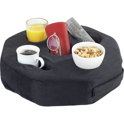 MAXIMEX 41 cm czarna podpórka na napoje do kanapy - Taca serwisowa MAXIMEX 41 cm czarna podpórka na napoje do kanapy - Taca serwisowa