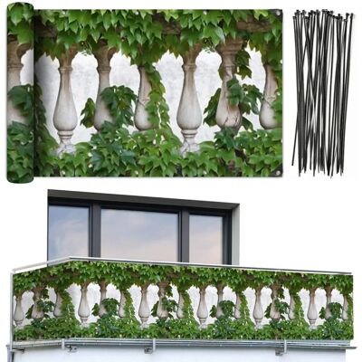 MAXIMEX Bukiet osłona balkonowa - Odporna na UV, 5m x 85cm MAXIMEX Bukiet osłona balkonowa - Odporna na UV, 5m x 85cm