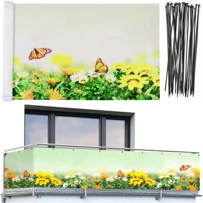 MAXIMEX Osłona Balkonowa 85cm x 5m - Prywatność Balkonowa MAXIMEX Osłona Balkonowa 85cm x 5m - Prywatność Balkonowa