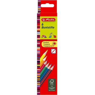 Herlitz Dreieckige Buntstifte - 6er Set Herlitz Dreieckige Buntstifte - 6er Set
