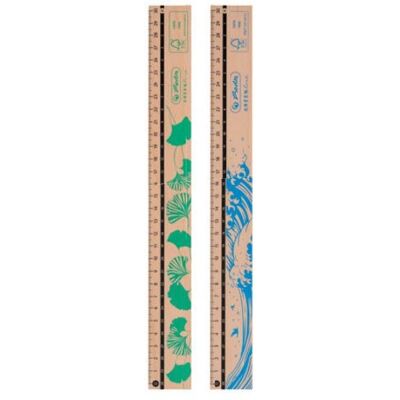 Regla de Madera Herlitz 300mm - Herramienta ecológica escolar y oficina Regla de Madera Herlitz 300mm - Herramienta ecológica escolar y oficina