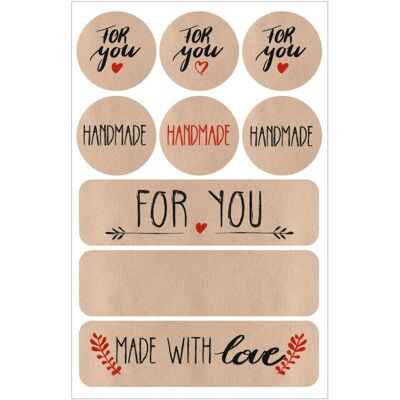 Herlitz - 50034550 - Kraftpapiersticker - 80x125 mm - Sticker Herlitz - 50034550 - Kraftpapiersticker - 80x125 mm - Sticker