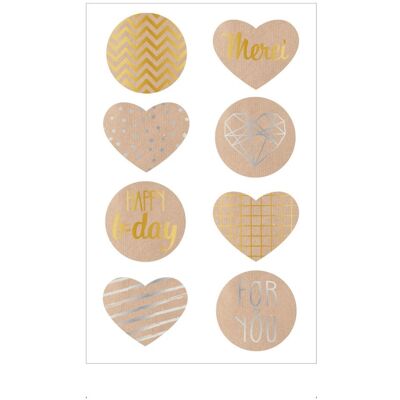 Herlitz - 50034567 - Gold/Silber - Kraftpapier - Sticker Herlitz - 50034567 - Gold/Silber - Kraftpapier - Sticker