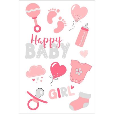 Herlitz - 50034765 - Baby Girl - 80x125mm - Sticker Herlitz - 50034765 - Baby Girl - 80x125mm - Sticker