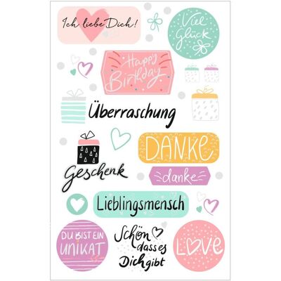 Herlitz - 50034796 - Motiv Lieblingsworte - Sticker Herlitz - 50034796 - Motiv Lieblingsworte - Sticker