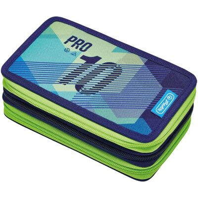 Astuccio Herlitz 50038787 - Triplo, Poliestere, Blu, Verde Astuccio Herlitz 50038787 - Triplo, Poliestere, Blu, Verde