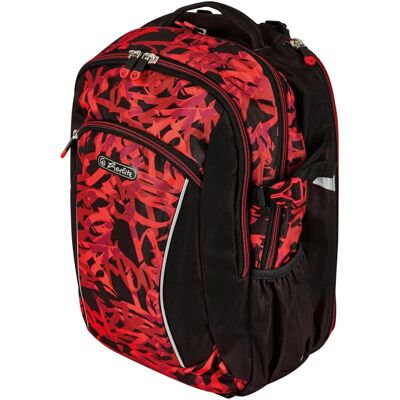 Herlitz Ultimate Graffiti Rucksack - Sport Rucksack - Schwarz, Rot Herlitz Ultimate Graffiti Rucksack - Sport Rucksack - Schwarz, Rot