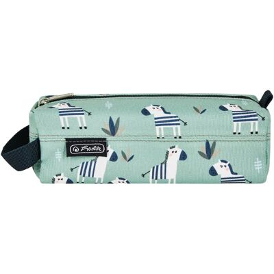 Herlitz Quattro Crazy Zebra Polyester Etui - Penfodral Herlitz Quattro Crazy Zebra Polyester Etui - Penfodral