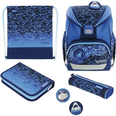 Herlitz UltraLight Plus Blue Shark Schoolbag Set Herlitz UltraLight Plus Blue Shark Schoolbag Set