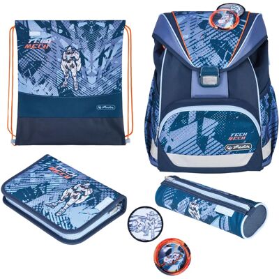 Set zaino scolastico Herlitz UltraLight Plus TechMech - zaino Set zaino scolastico Herlitz UltraLight Plus TechMech - zaino