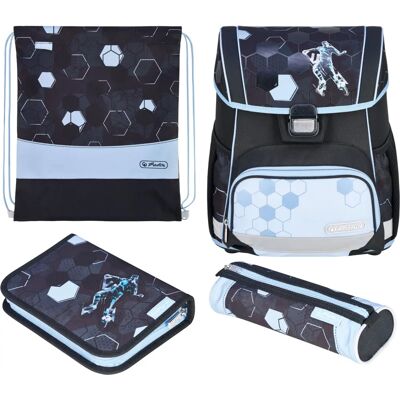 Herlitz Schooltas Set Loop Plus Cyber Soccer - Schooltas Herlitz Schooltas Set Loop Plus Cyber Soccer - Schooltas