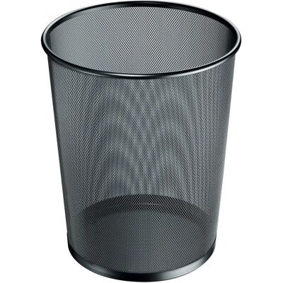 Herlitz Manhattan Papierkorb - 18L Schwarz Drahtmetall Rund Kegelformig Herlitz Manhattan Papierkorb - 18L Schwarz Drahtmetall Rund Kegelformig