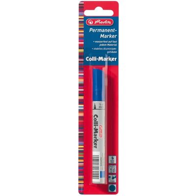Herlitz 8665507 Permanentmarker - Rundspitze - Blau Herlitz 8665507 Permanentmarker - Rundspitze - Blau