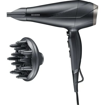 Sèche-cheveux Severin HT 0167 - Technologie ionique, 2300W, Noir - Publicité Sèche-cheveux Severin HT 0167 - Technologie ionique, 2300W, Noir - Publicité