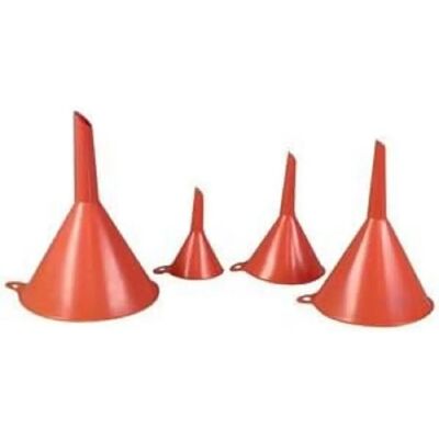 Ensemble d'Entonnoirs Rouges - 4 pièces avec Rainure d'Aération Ensemble d'Entonnoirs Rouges - 4 pièces avec Rainure d'Aération