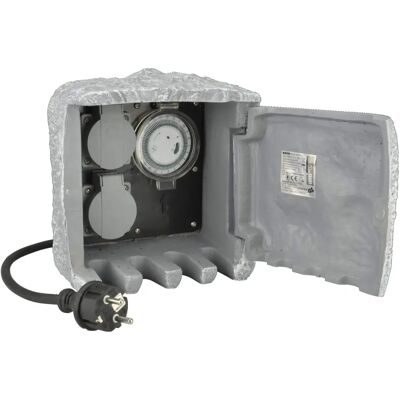 Unitec 44244 - Distributeur d'énergie avec 2 prises et minuterie Unitec 44244 - Distributeur d'énergie avec 2 prises et minuterie