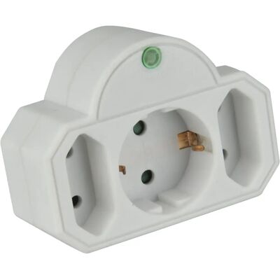 Unitec 44512 Overspanningsfilter - 1 Schuko, 2 Euro Unitec 44512 Overspanningsfilter - 1 Schuko, 2 Euro