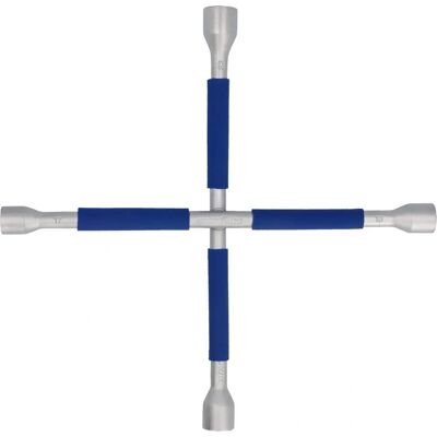 Goodyear Lug Wrench - Sizes 17/19/22 mm - Cross-Shaped, Non-Slip - Car Tool Goodyear Lug Wrench - Sizes 17/19/22 mm - Cross-Shaped, Non-Slip - Car Tool