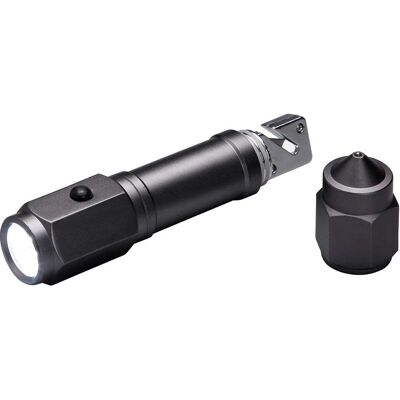 Unitec 77884 LED-Taschenlampe mit Gurtschneider & Glasbrecher Unitec 77884 LED-Taschenlampe mit Gurtschneider & Glasbrecher