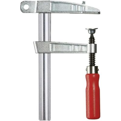 Abrazadera Bessey TP-1 - 150mm Máx. Apertura, 80mm Boca, Carril de Acero Abrazadera Bessey TP-1 - 150mm Máx. Apertura, 80mm Boca, Carril de Acero