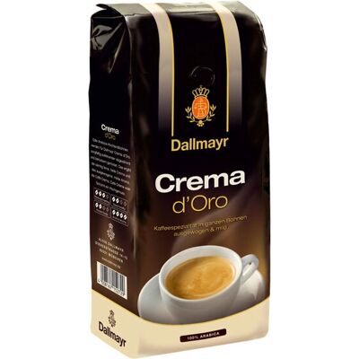 Grains de Café Dallmayr Crema d'Oro - 1 kg Arabica Premium - Publicité Grains de Café Dallmayr Crema d'Oro - 1 kg Arabica Premium - Publicité
